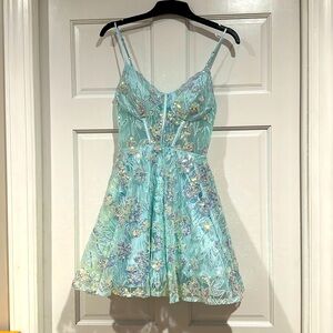 Corset style Sparkle Short HoCo Dress size 0